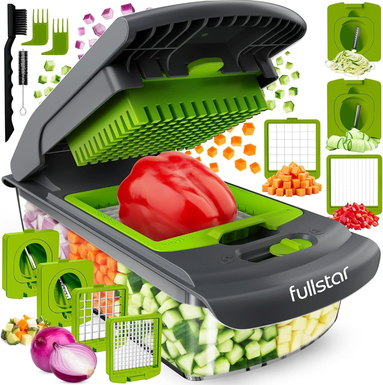 Fullstar Cortador de legumes e espiralizador - Picador de